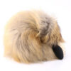 Fox fur anal plug