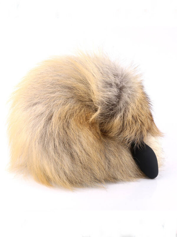 Fox fur anal plug