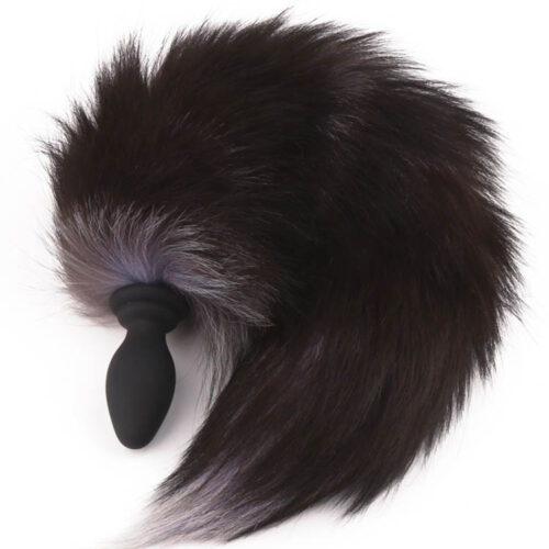 Fox fur anal plug