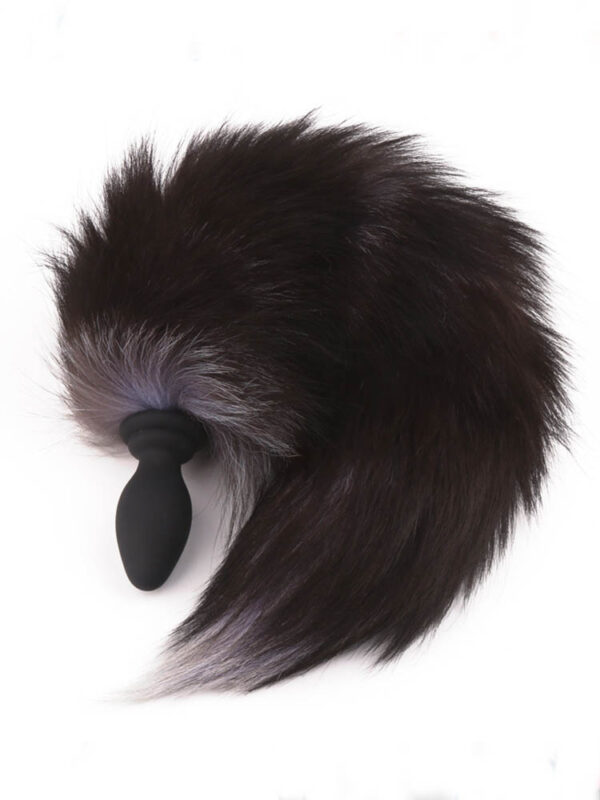 Fox fur anal plug