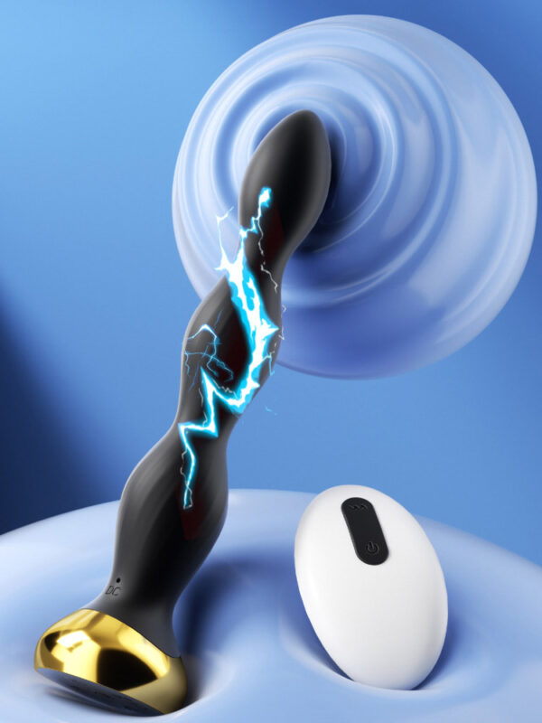 Electric shock to the anal plug